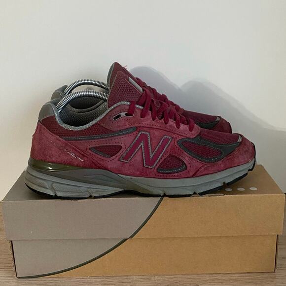New Balance 990V4 Burgundy Men Sneakers M990BU4- SZ 8.5 main image 11